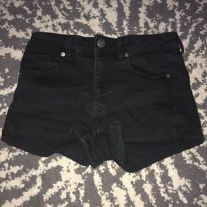 Black American Eagle Jean Shorts